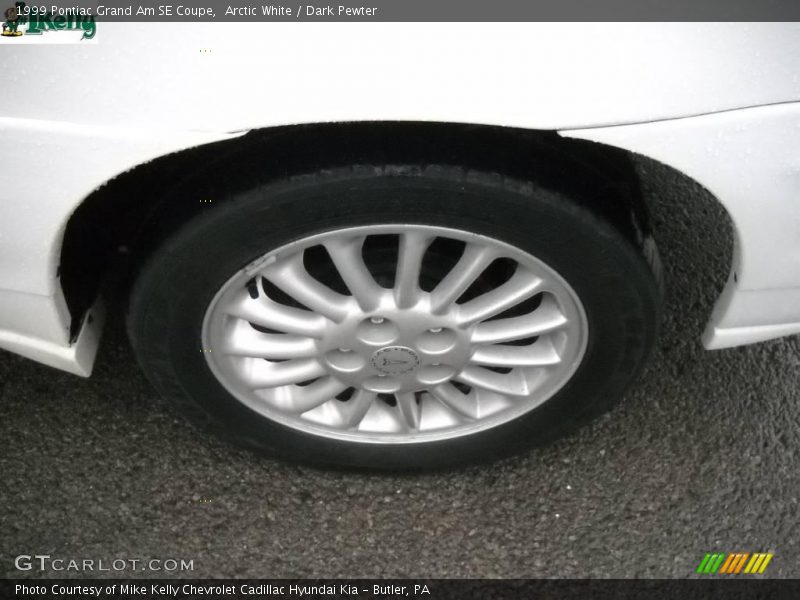 Arctic White / Dark Pewter 1999 Pontiac Grand Am SE Coupe