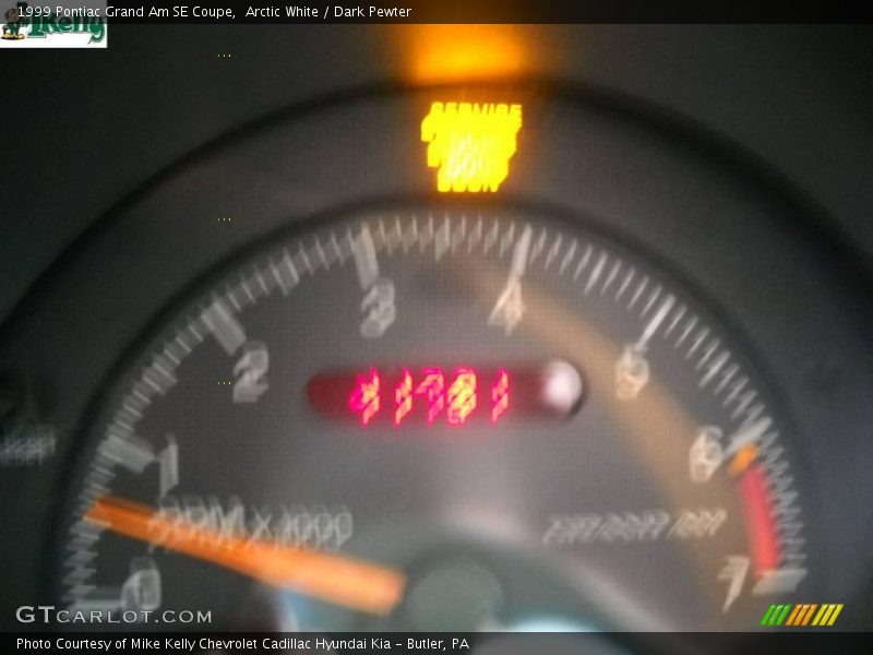 Arctic White / Dark Pewter 1999 Pontiac Grand Am SE Coupe