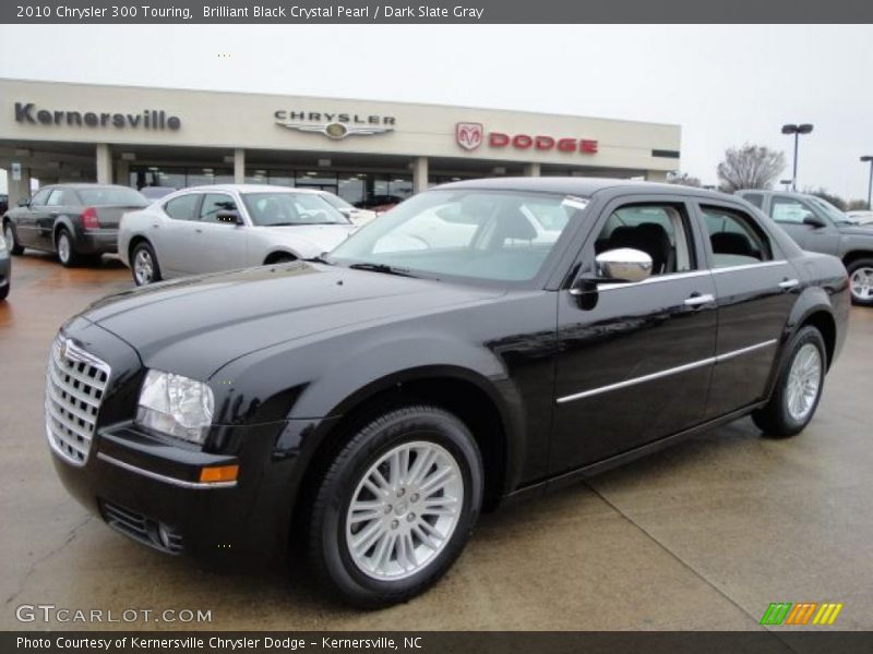 Brilliant Black Crystal Pearl / Dark Slate Gray 2010 Chrysler 300 Touring