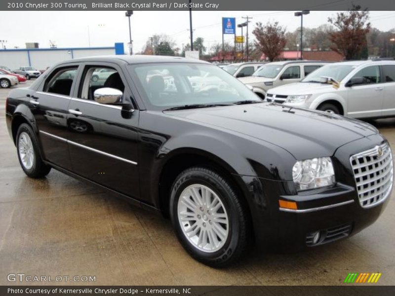 Brilliant Black Crystal Pearl / Dark Slate Gray 2010 Chrysler 300 Touring