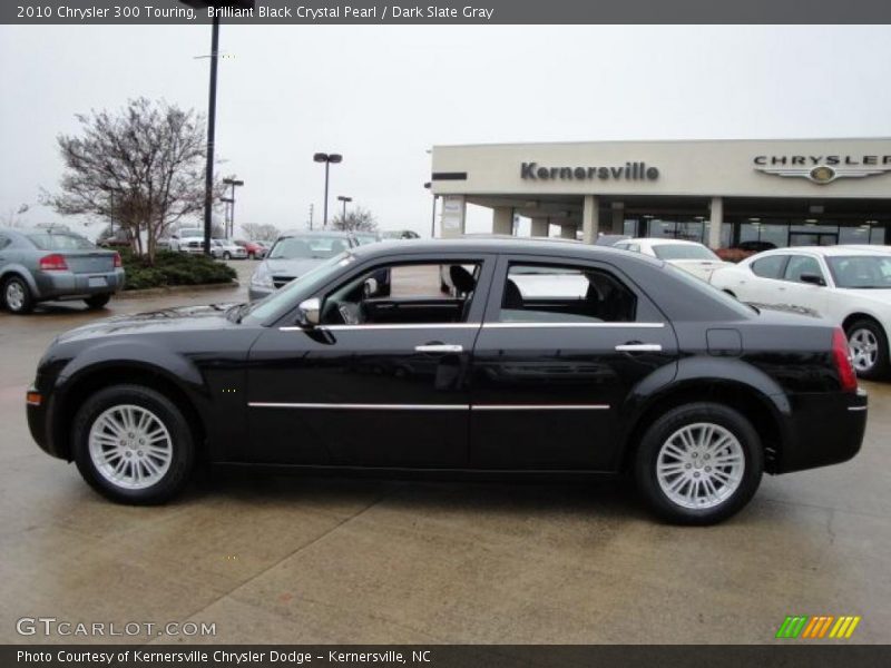 Brilliant Black Crystal Pearl / Dark Slate Gray 2010 Chrysler 300 Touring