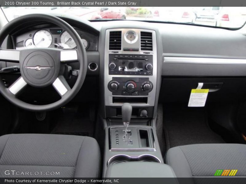 Brilliant Black Crystal Pearl / Dark Slate Gray 2010 Chrysler 300 Touring