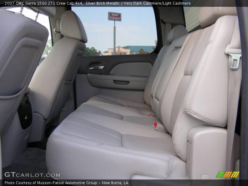 Silver Birch Metallic / Very Dark Cashmere/Light Cashmere 2007 GMC Sierra 1500 Z71 Crew Cab 4x4