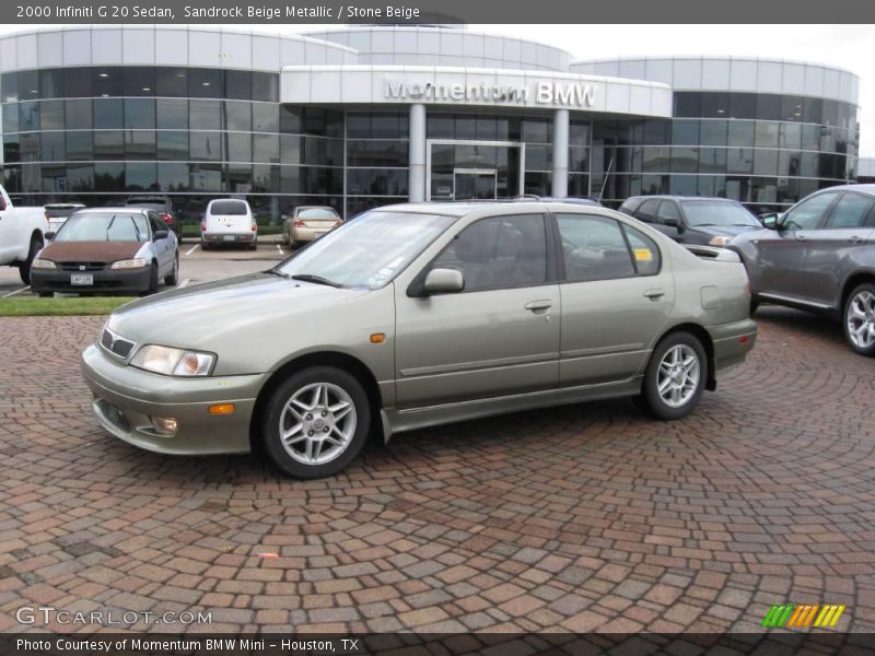 Sandrock Beige Metallic / Stone Beige 2000 Infiniti G 20 Sedan