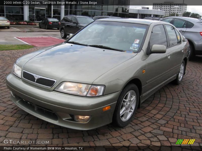 Sandrock Beige Metallic / Stone Beige 2000 Infiniti G 20 Sedan