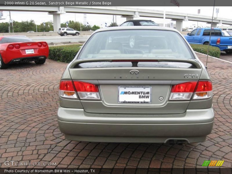 Sandrock Beige Metallic / Stone Beige 2000 Infiniti G 20 Sedan