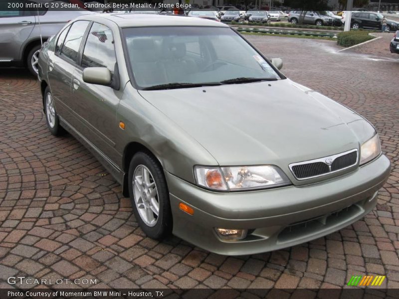 Sandrock Beige Metallic / Stone Beige 2000 Infiniti G 20 Sedan