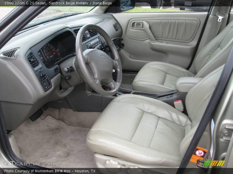 Sandrock Beige Metallic / Stone Beige 2000 Infiniti G 20 Sedan