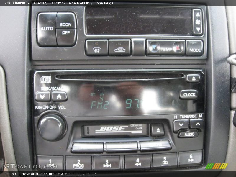 Sandrock Beige Metallic / Stone Beige 2000 Infiniti G 20 Sedan