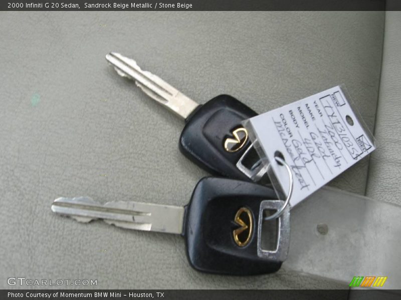 Sandrock Beige Metallic / Stone Beige 2000 Infiniti G 20 Sedan