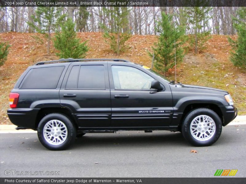 Brillant Black Crystal Pearl / Sandstone 2004 Jeep Grand Cherokee Limited 4x4