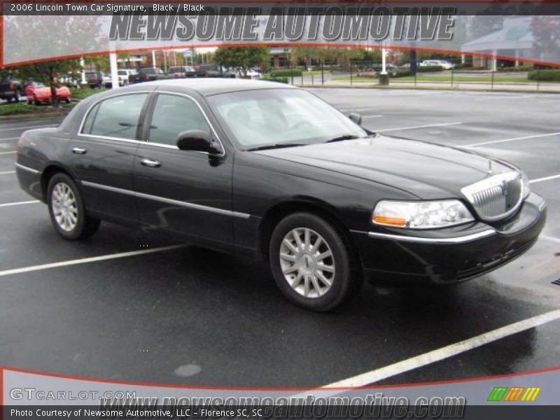 Black / Black 2006 Lincoln Town Car Signature