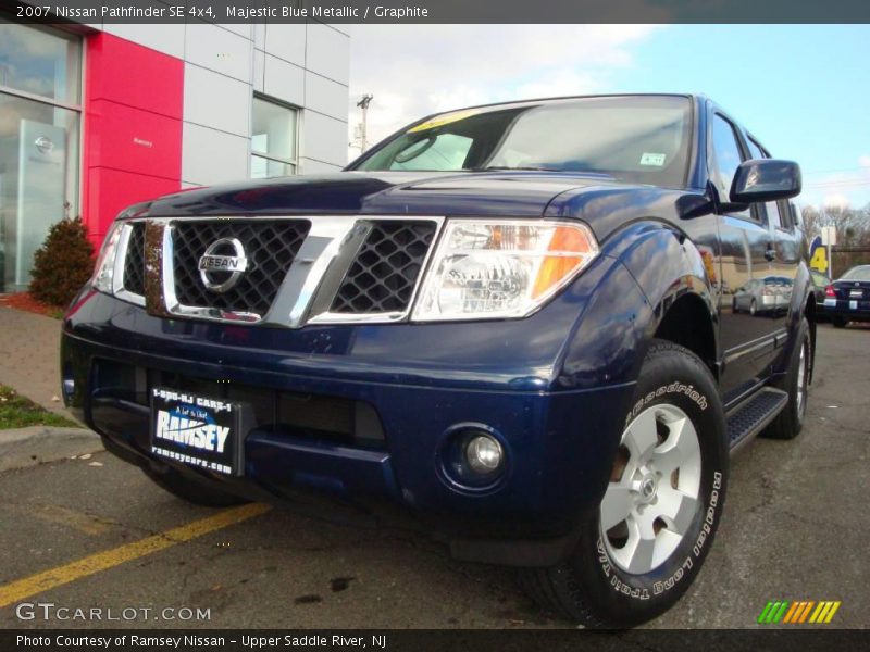 Majestic Blue Metallic / Graphite 2007 Nissan Pathfinder SE 4x4