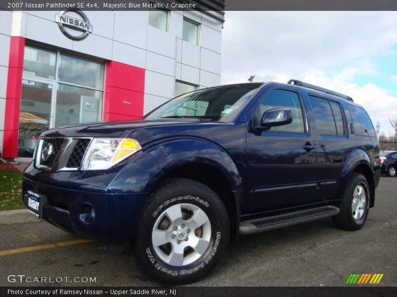 Majestic Blue Metallic / Graphite 2007 Nissan Pathfinder SE 4x4