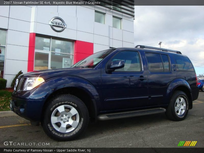 Majestic Blue Metallic / Graphite 2007 Nissan Pathfinder SE 4x4