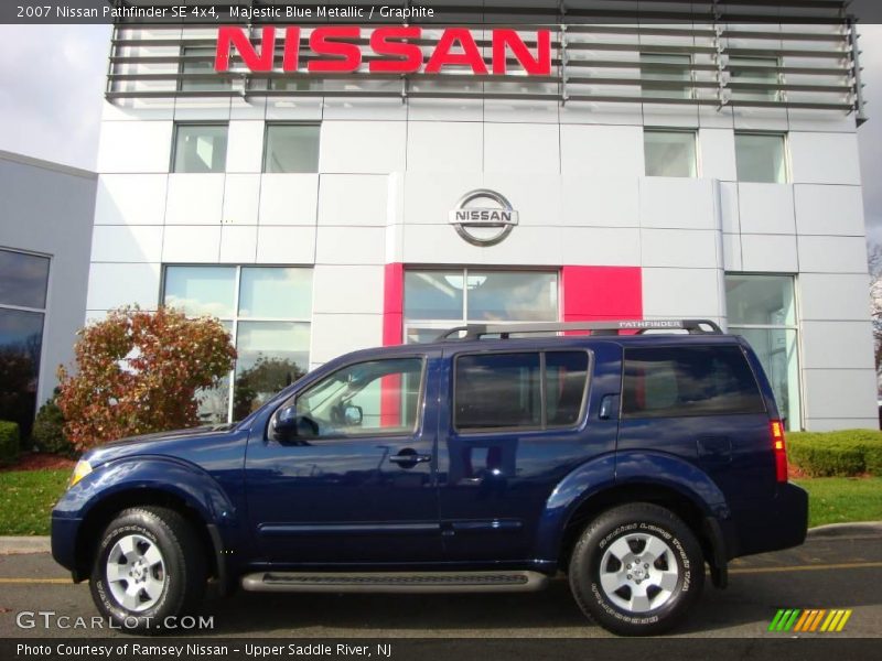 Majestic Blue Metallic / Graphite 2007 Nissan Pathfinder SE 4x4
