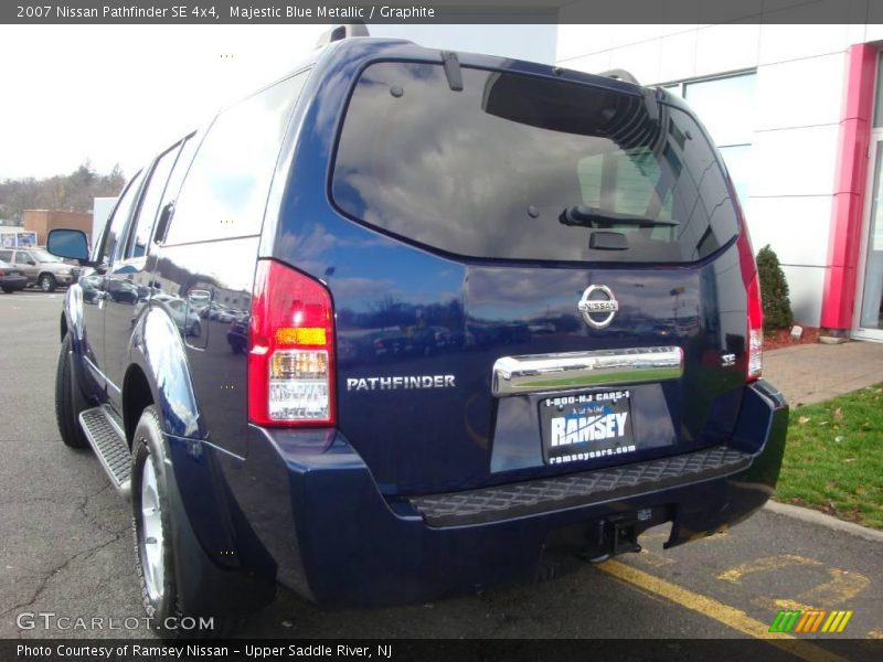 Majestic Blue Metallic / Graphite 2007 Nissan Pathfinder SE 4x4