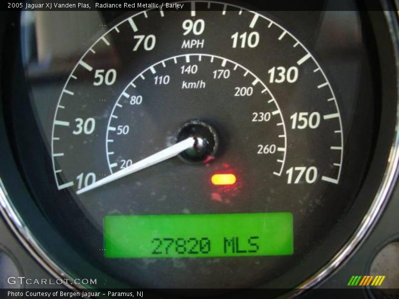 Radiance Red Metallic / Barley 2005 Jaguar XJ Vanden Plas