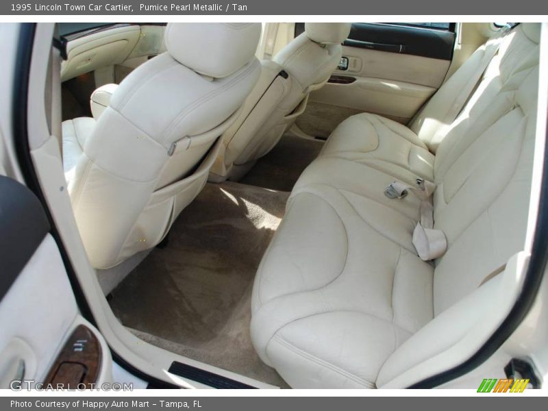 Pumice Pearl Metallic / Tan 1995 Lincoln Town Car Cartier