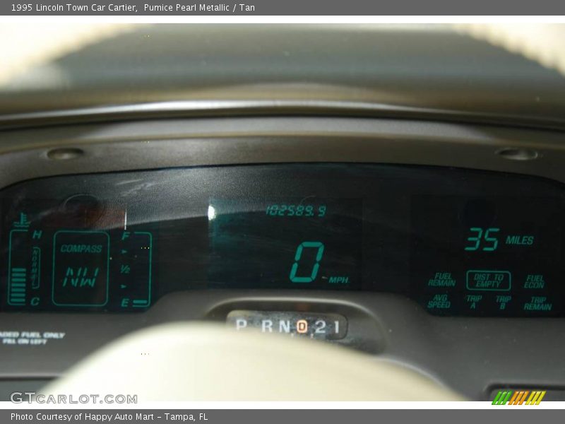 Pumice Pearl Metallic / Tan 1995 Lincoln Town Car Cartier