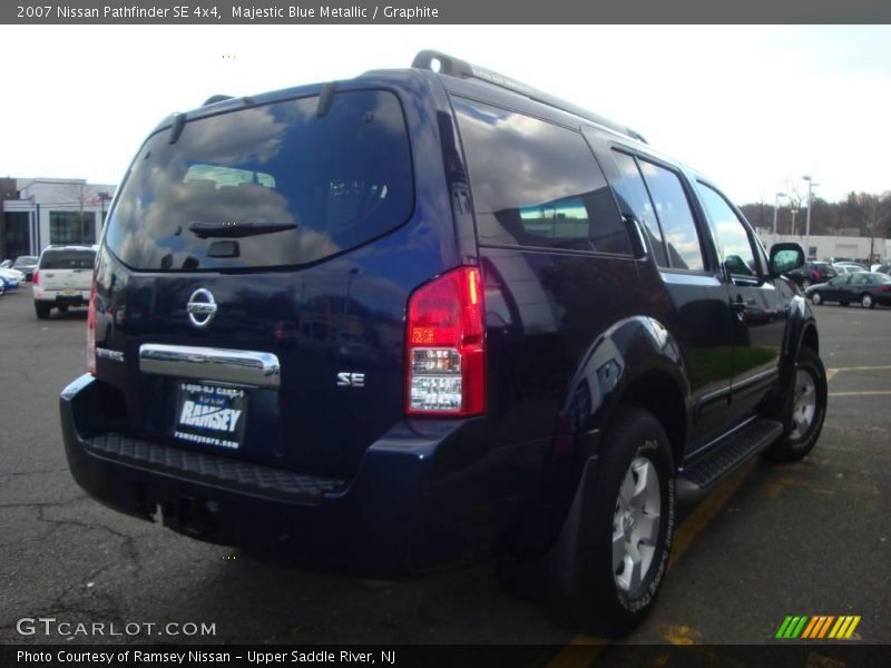 Majestic Blue Metallic / Graphite 2007 Nissan Pathfinder SE 4x4