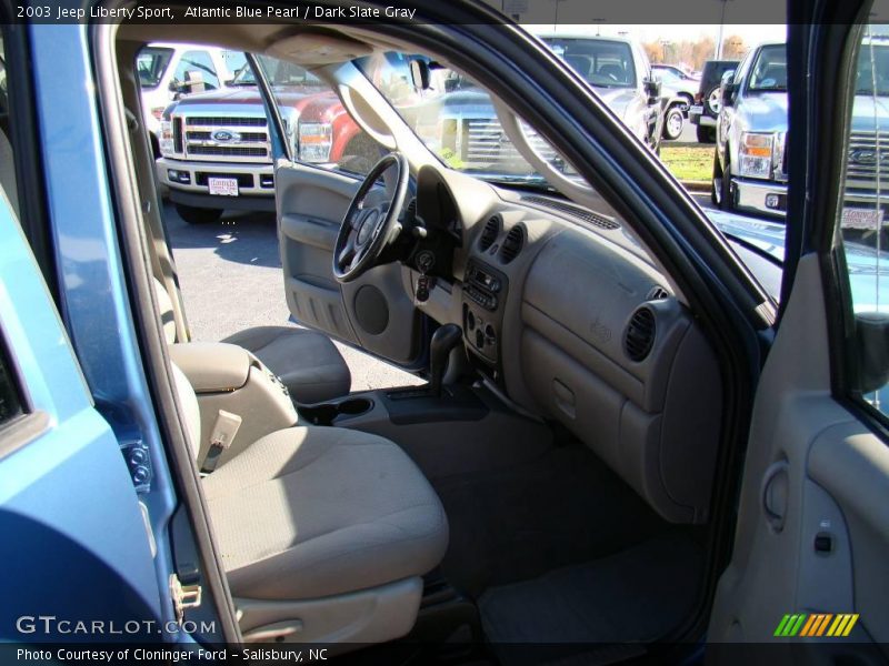 Atlantic Blue Pearl / Dark Slate Gray 2003 Jeep Liberty Sport