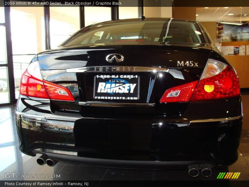 Black Obsidian / Graphite Black 2009 Infiniti M 45x AWD Sedan