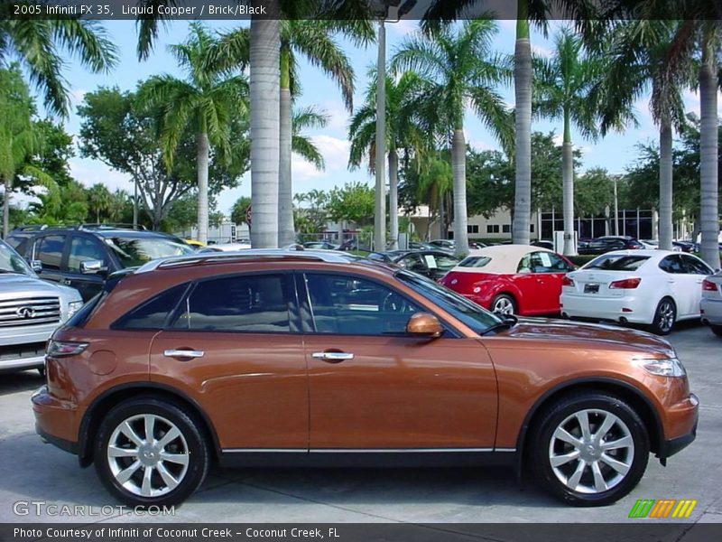 Liquid Copper / Brick/Black 2005 Infiniti FX 35