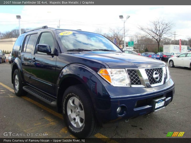 Majestic Blue Metallic / Graphite 2007 Nissan Pathfinder SE 4x4