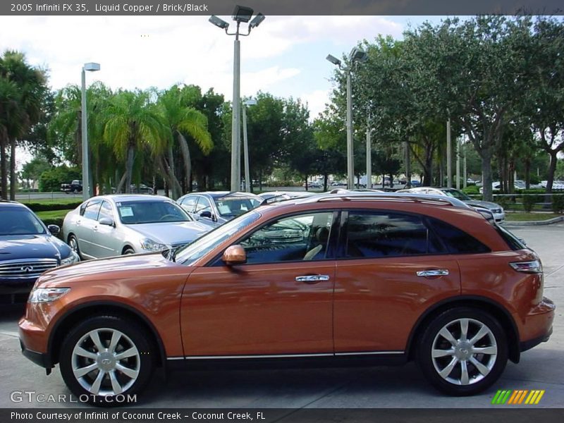 Liquid Copper / Brick/Black 2005 Infiniti FX 35