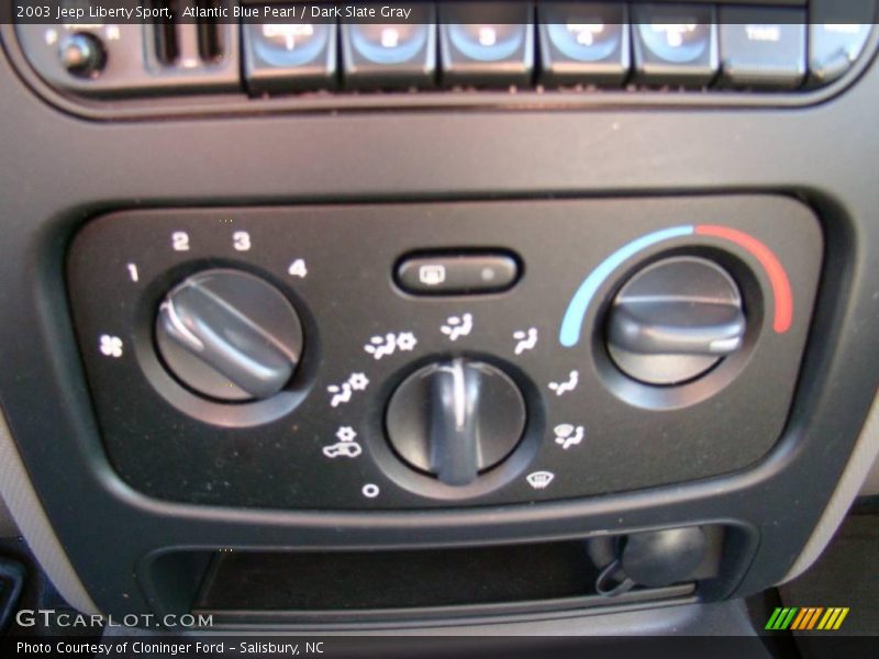 Atlantic Blue Pearl / Dark Slate Gray 2003 Jeep Liberty Sport