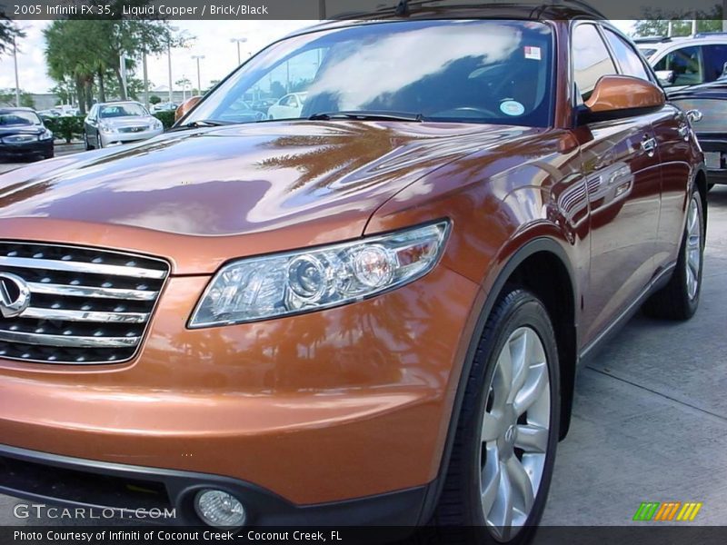 Liquid Copper / Brick/Black 2005 Infiniti FX 35