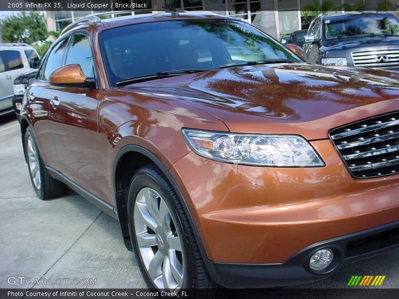 Liquid Copper / Brick/Black 2005 Infiniti FX 35