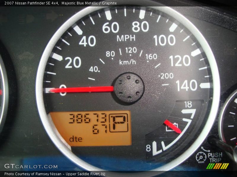Majestic Blue Metallic / Graphite 2007 Nissan Pathfinder SE 4x4