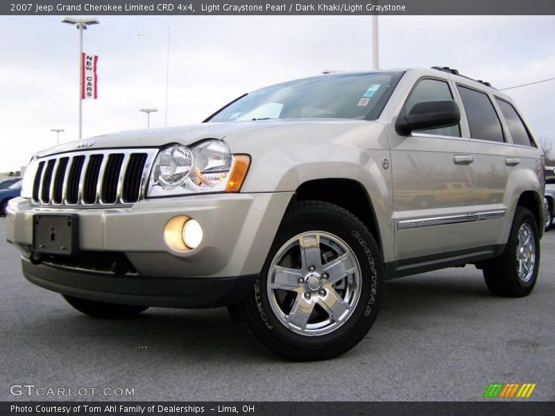 Light Graystone Pearl / Dark Khaki/Light Graystone 2007 Jeep Grand Cherokee Limited CRD 4x4