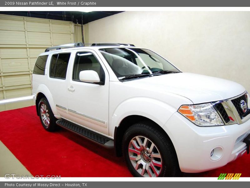 White Frost / Graphite 2009 Nissan Pathfinder LE