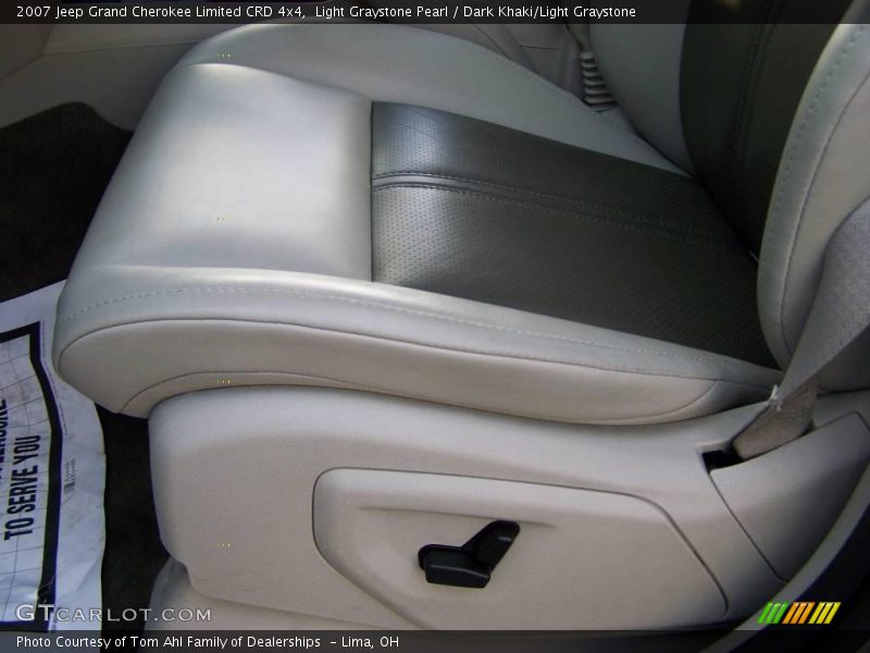 Light Graystone Pearl / Dark Khaki/Light Graystone 2007 Jeep Grand Cherokee Limited CRD 4x4