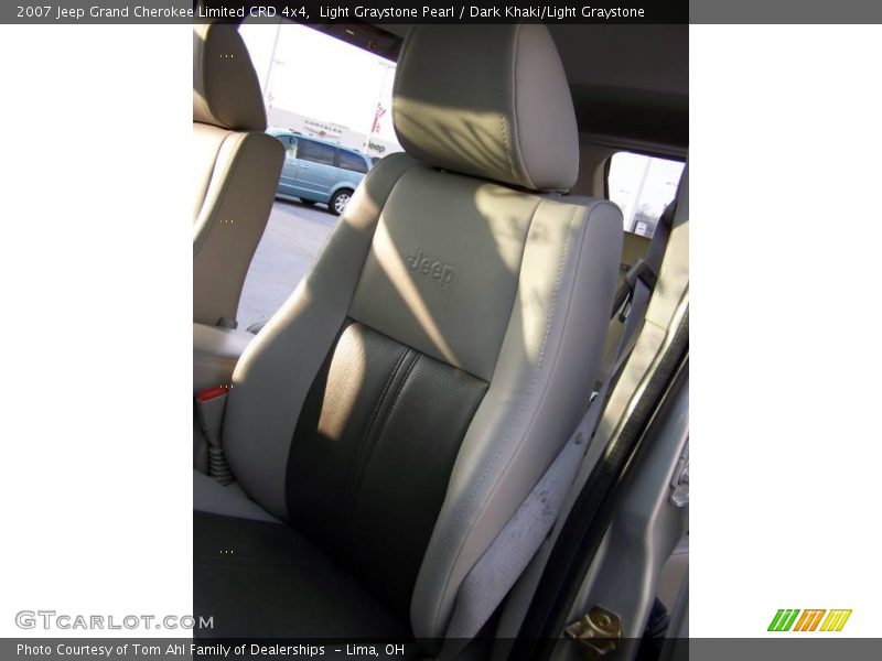 Light Graystone Pearl / Dark Khaki/Light Graystone 2007 Jeep Grand Cherokee Limited CRD 4x4