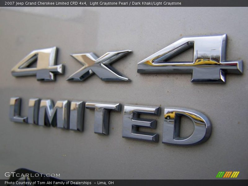 Light Graystone Pearl / Dark Khaki/Light Graystone 2007 Jeep Grand Cherokee Limited CRD 4x4