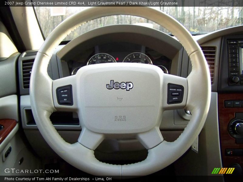 Light Graystone Pearl / Dark Khaki/Light Graystone 2007 Jeep Grand Cherokee Limited CRD 4x4