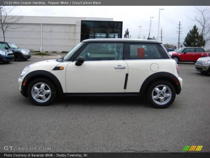 Pepper White / Grey/Carbon Black 2010 Mini Cooper Hardtop
