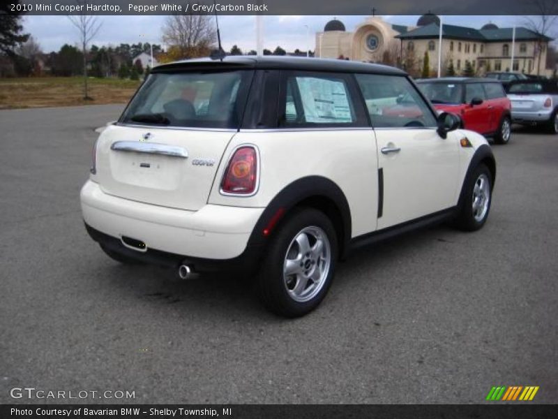 Pepper White / Grey/Carbon Black 2010 Mini Cooper Hardtop