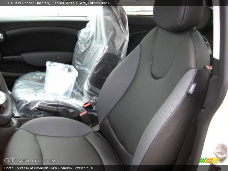 Pepper White / Grey/Carbon Black 2010 Mini Cooper Hardtop