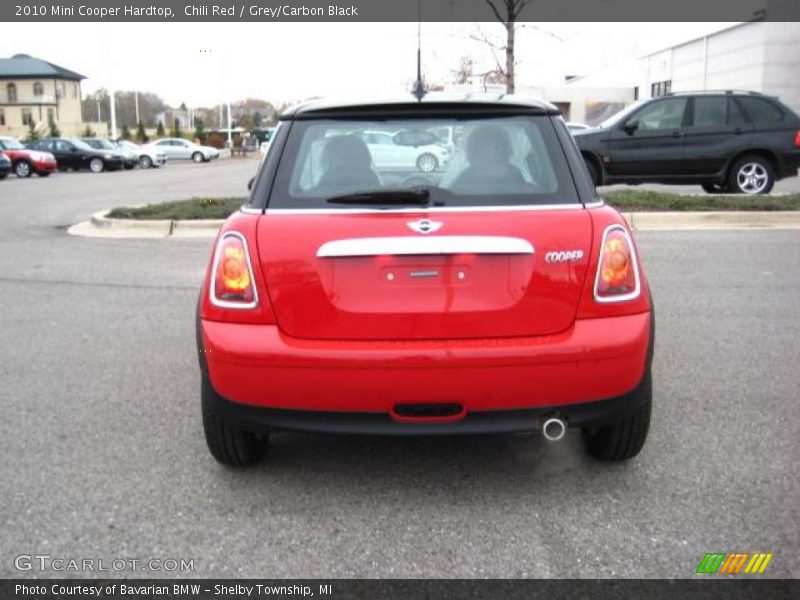 Chili Red / Grey/Carbon Black 2010 Mini Cooper Hardtop