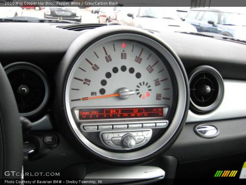 Pepper White / Grey/Carbon Black 2010 Mini Cooper Hardtop