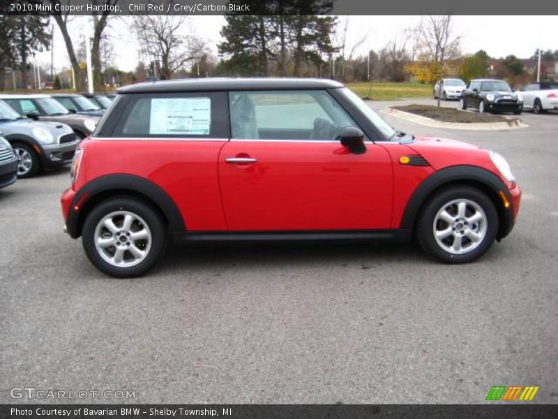 Chili Red / Grey/Carbon Black 2010 Mini Cooper Hardtop