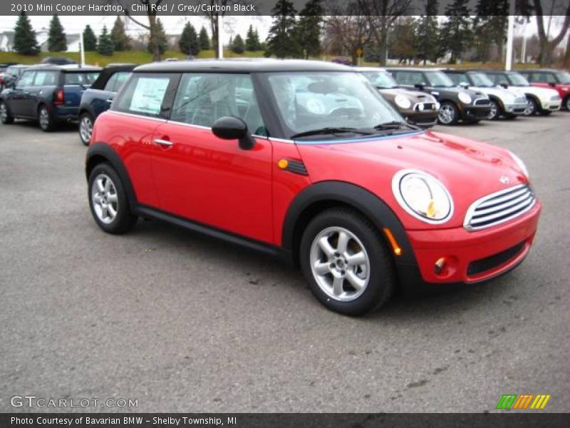 Chili Red / Grey/Carbon Black 2010 Mini Cooper Hardtop