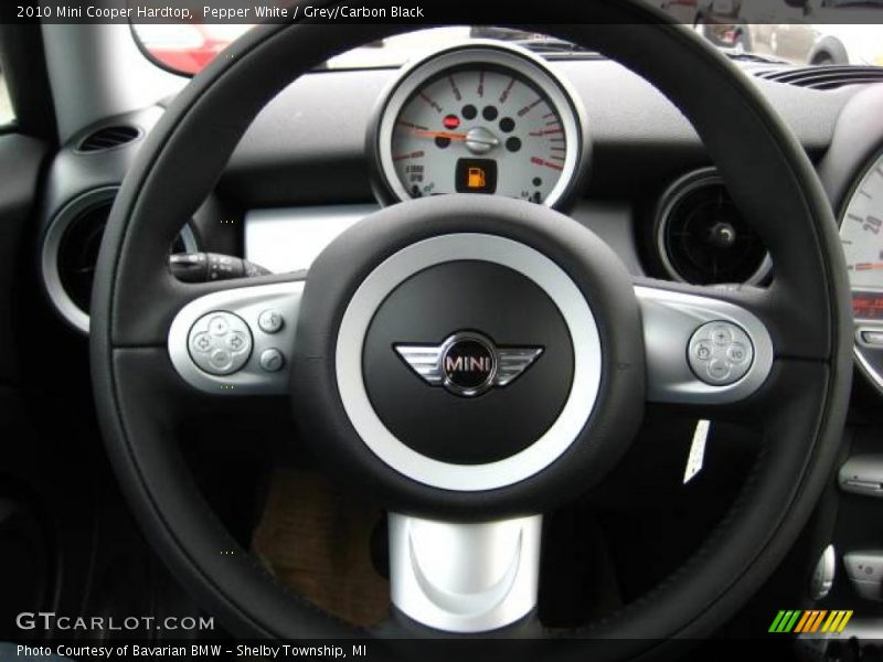 Pepper White / Grey/Carbon Black 2010 Mini Cooper Hardtop
