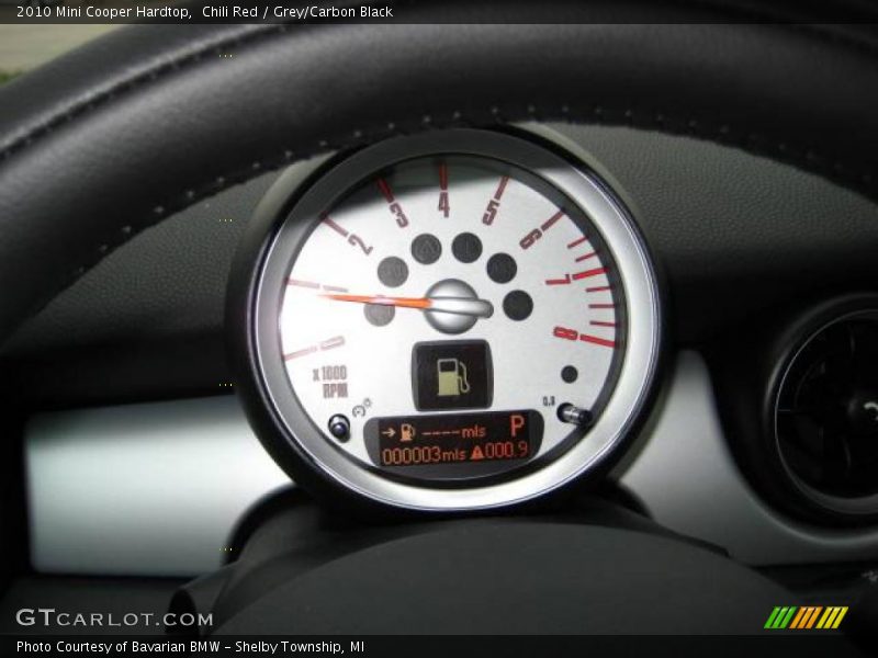 Chili Red / Grey/Carbon Black 2010 Mini Cooper Hardtop