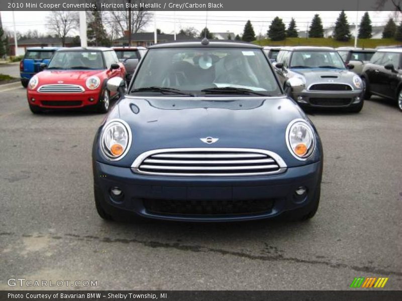 Horizon Blue Metallic / Grey/Carbon Black 2010 Mini Cooper Convertible